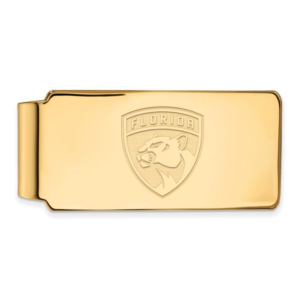 10k Yellow Gold NHL Florida Panthers Money Clip